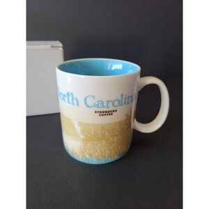 NEW! 2011 Starbucks North Carolina Global Icon Series Coffee Mug 16 oz New w/Box